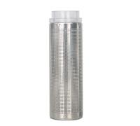 PANGBOER Couvercle de média d'entrée en acier inoxydable pour aquarium en maille métallique pour poissons pour aquarium 12 mm/16 mm I.D maille en acier inoxydable pour filtre à crevettes