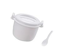 PANGBOER Cuiseur à riz pour micro-ondes de qualité alimentaire 2600 ml, récipient à légumes, chauffe-soupe, outil pratique de fabrication de riz antiadhésif, cuiseur vapeur pour micro-ondes