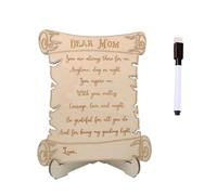 PANGBOER Décorations en bois faites à la main pour la fête des mères Appreciate Mom - Centre de table - Plaque de table - Pour bureau, chambre à coucher, maison, fête des mères