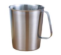 PANGBOER Doseur en acier Shot de 1000 ml - Indispensable pour la cuisine - Capacité : 1000 ml - Tasse à mesurer en acier avec échelle transparente