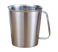 PANGBOER Doseur en acier Shot de 1000 ml - Indispensable pour la cuisine - Capacité : 1000 ml - Tasse à mesurer en acier avec échelle transparente