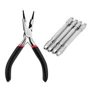 PANGBOER Ensemble de forets à bijoux à double tête avec embouts en acier au carbone pour travaux manuels et travaux manuels