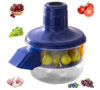 PANGBOER Éplucheur de raisin électrique automatique rechargeable avec poignée en acier inoxydable
