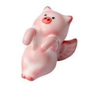 PANGBOER Figurine de cochon en céramique résistante aux hautes températures, fabriquée à la main pour la décoration de bureau et de maison
