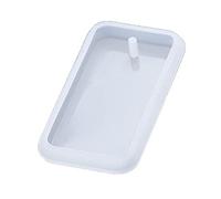 PANGBOER Géométrique Amour Coeur Rond Carré Rectangle Bouclier en Forme De Pendentif Moule UV Résine Perforé Silicone Moule Géométrie Pendentif Silicone
