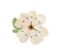 PANGBOER Horloge murale minimaliste et pratique décorative simple et durable - Décoration de chambre contemporaine - Décoration florale