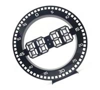 PANGBOER Horloge murale numérique LED multifonction avec grand nombre de chiffres chronométrage précis Luminosité automatique Économie d'énergie Horloge murale LED avec fonction alarme et minuterie