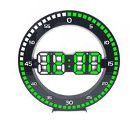 PANGBOER Horloge murale numérique LED multifonction avec grand nombre de chiffres chronométrage précis Luminosité automatique Économie d'énergie Horloge murale LED avec fonction alarme et minuterie