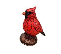 PANGBOER Jolie veilleuse en forme d'oiseau rouge pour chambre d'enfant à intensité variable Lampe de chambre d'enfant sûre élégante en résine Décoration pour chambre à coucher Oiseau rouge Lampe LED