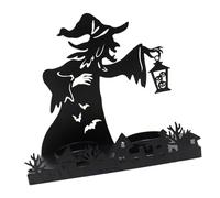 PANGBOER Le bougeoir en fer de sorcière améliore l'humeur d'Halloween dans les maisons, les bureaux et les magasins pour diverses sources de lumière. Bougeoir en fer