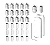 PANGBOER Lot de 16 vis de fixation pour poignée de porte de réfrigérateur, clés hexagonales, texture en acier inoxydable pour une installation pratique, ensemble de montage de poignée