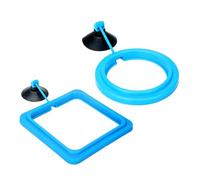 PANGBOER Lot de 2 mangeoires pour aquariums - Anneaux de flottaison - Pour divers aquariums - Durabilité