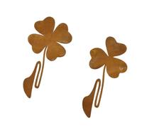 PANGBOER Lot de 2 piquets de pelouse en acrylique durable à trois feuilles pour jardin, cour et espaces extérieurs