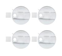 PANGBOER Lot de 4 fontaines rondes de rechange pour fontaine pour animaux de compagnie, optimise votre routine de consommation d'eau automatique