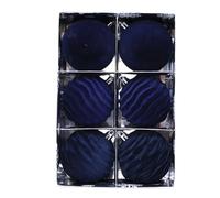 PANGBOER Lot de 6 décorations de Noël incassables avec boîte pour intérieur/extérieur