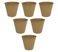 PANGBOER Lot de 6 vases vintage pour décoration de bureau, pots de fleurs, décoration d'intérieur, seau à fleurs, collection de pots de fleurs