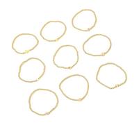 PANGBOER Lot de 9 bracelets avec étoile dorée et pour femme, accessoires pour améliorer les vêtements quotidiens en couches en alliage