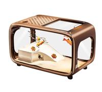 PANGBOER Marinepark informatique transparent avec couvercle pour maintenir l'identité de l'écosystème pour poissons de chasse et animaux marins Plan compact faible Ma