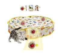 PANGBOER Motion Activated Cats Toy Ball Interaction Play Mat Fast Rolling Ball with Rechargeable Design for Boredom Fun Interaction Toy