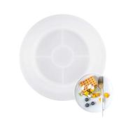 PANGBOER Moule de Plateau en résine Ovale, Moule de Plateau en Silicone Robuste avec Bords, moules à Rouler pour Le Moulage de résine époxy, Porte-Bijoux, Plat en Forme de cœur en Silicone