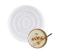 PANGBOER Moule de Plateau en résine Ovale, Moule de Plateau en Silicone Robuste avec Bords, moules à Rouler pour Le Moulage de résine époxy, Porte-Bijoux, Plat en Forme de cœur en Silicone