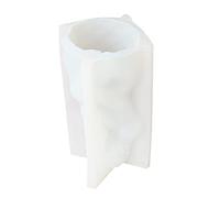 PANGBOER Moule en silicone 3D pour bougies en forme de cheveux longs pour décoration de chocolat, plâtre, savon