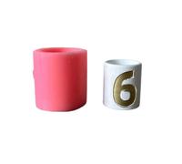 PANGBOER Moules en silicone en forme de chiffre pour la fabrication de bougies en résine époxy, support de bougie chauffe-plat, décoration de gypse
