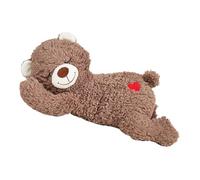 PANGBOER Oreiller en Peluche doté d ' Un Son de Battement de cœur Doux pour Les propriétaires occupés, Jouet de Battement de cœur de Chien, soulagement du Stress des Yeux d ' Ours