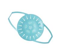 PANGBOER Panier à Vapeur perforé, Insert en Silicone avec Pieds surélevés, poignées latérales, Petits, boulettes, légumes, Fruits de mer, ustensiles de Cuisine, Accessoire de Cuisson à la Vapeur,