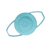 PANGBOER Panier à Vapeur perforé, Insert en Silicone avec Pieds surélevés, poignées latérales, Petits, boulettes, légumes, Fruits de mer, ustensiles de Cuisine, Accessoire de Cuisson à la Vapeur,