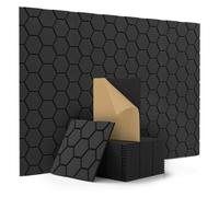 PANGBOER Panneaux acoustiques adhésifs pour home cinéma - Réduction du bruit - Installation facile - Panneaux insonorisants pour lieux de travail - Installation rapide - Annulation du bruit