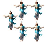 PANGBOER Pendentif de voiture en acrylique avec impression inversée - Accessoire pour baptême religieux ou décoration de Noël