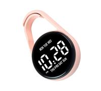 PANGBOER Petite montre de poche électronique à LED à suspendre avec contrôle tactile et porte-clés à piles pour sacs à dos, ceintures, montre de poche