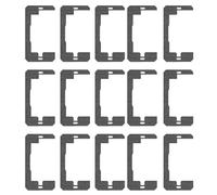 PANGBOER Plaques De Nivellement pour Dispositif Encastré 20 Pièces Entretoises Sortie en Fer Robustes Noires pour Améliorer La Stabilité La Prise Murale Cales Réparation Boîte Électrique