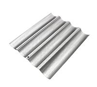 PANGBOER Poêle à grille-pain en acier au carbone pour four avec cadeau, convient pour un usage domestique et commercial, moules à pain français pour la cuisson