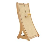 PANGBOER Poteau en sisal pour Chat, Base en Bois, Conception Anti-basculement pour Une activité de grattage et d ' étirement en Toute sécurité, Tapis à gratter pour Chat