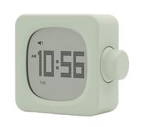 PANGBOER Réveil numérique à LED cubique avec fonction snoozes - Rechargeable par USB - Compte à rebours - 2 alarmes - Lampe de nuit - Réveil de bureau