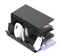 PANGBOER Support de clavier de jeu et de rangement, support de bureau en acrylique à 3 couches épais pour 4 claviers, 3 souris, plateau de bureau de jeu sous et accessoire d'ordinateur réglable en