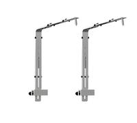 PANGBOER Support d'éclairage Marinepark moderne avec cadre en aluminium renforcé de 5,0 mm, structure de cessation modifiable pour conditions marines, hauteur modifiable, parenthèses Marinepark