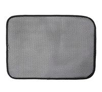 PANGBOER Tapis de litière imperméable et moins de déchets, lavable, facile à nettoyer, litière double couche, fournitures de contrôle de dispersion