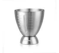 PANGBOER Tasse à mesurer en forme d'œuf en acier inoxydable 304 de qualité supérieure avec échelle transparente pour cocktail et utilisation en cuisine Capacité 180 ml