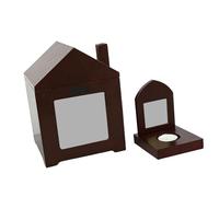 PANGBOER Urne funéraire classique en bois pour animal domestique avec cadre photo pour garder vos fourrures de passage, cendres, urne en bois pour le dernier souvenir