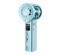 PANGBOER Ventilateur à main portable avec écran d ' affichage, de refroidissement alimenté de type C pour espace de travail, transports, voyages par temps chaud