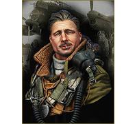 PANGCHENG 1/10 RAF Bomber Command WWII résine Figure Buste GK Objet Militaire sans revêtement Pas de Couleur