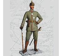 PANGCHENG 1/16 Officier Prusse, Première Guerre Mondiale, Figurine en résine Soldats GK, Objet Militaire, Non couché sans Couleur