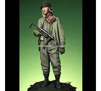 PANGCHENG 1/16 WW2 US 4th AD First in Bastogne, Y Compris 2 têtes, Resin Model Soldier GK, Thème Militaire, Non assemblé et Non Peint