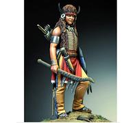 PANGCHENG Kit De Modèle De Figurine en Résine Amérindienne Indigène Guerrier Sioux 54Mm Non Assemblé Non Peint