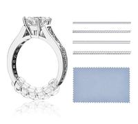 Pangda 16 Pièces Ajusteurs pour Bagues pour Bagues Libres, 4 Tailles Bague Gardien avec Tissu de Polissage de Bijoux