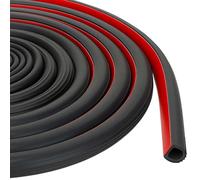 Pangda Bande d'étanchéité autocollante en caoutchouc EPDM en forme de D de 5,5 m pour réduction du bruit, étanche à la poussière, pour voitures, bateaux, camping-cars, fenêtres, portes (1,5 cm de