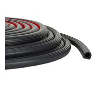 Pangda Bande d'étanchéité autocollante en caoutchouc EPDM en forme de D pour réduction du bruit, étanche à la poussière, pour voitures, bateaux, camping-cars, fenêtres, portes (1,5 cm de large x 1,4